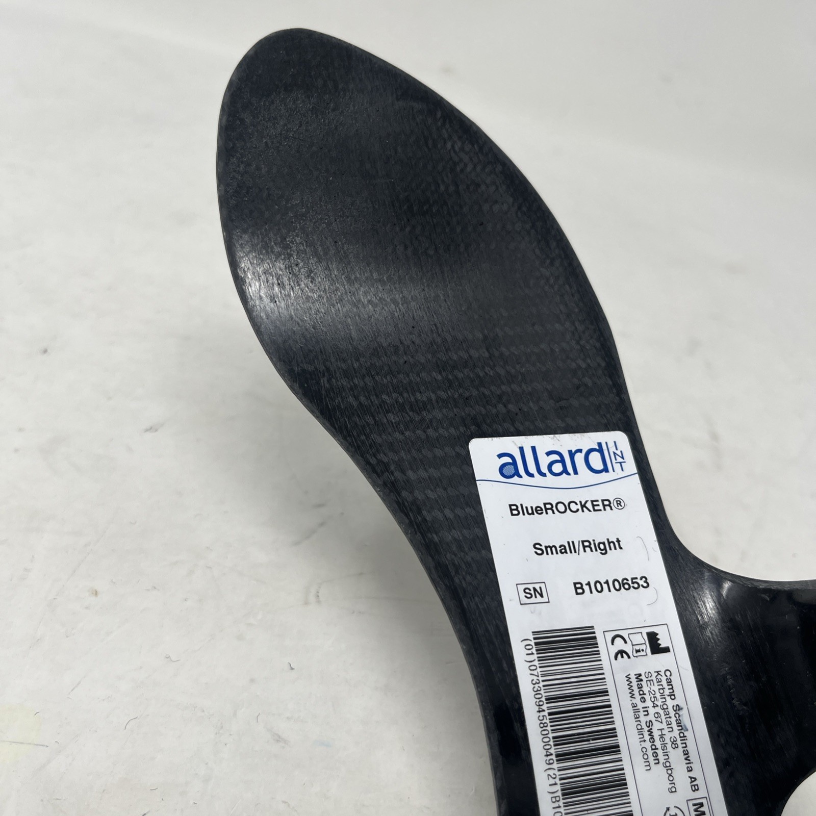 Allard BlueRocker Right Small S Adjustable Blue Black Leg & Foot Orthosis