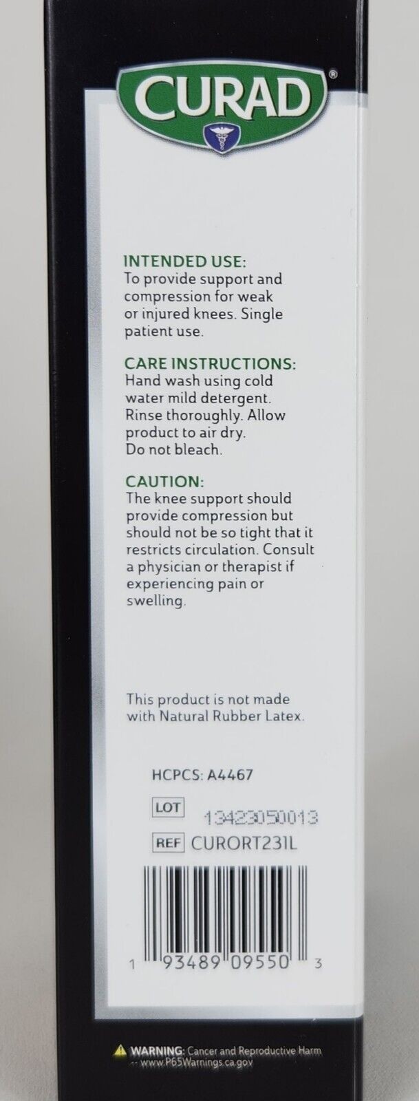 TWO Curad Elastic Pull-Over Knee Supports Size Lg fits 18-20″ (ABOVE Knee Cap)