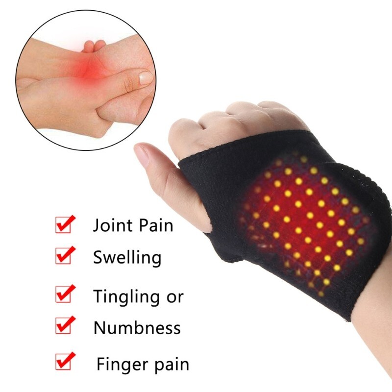 Wrist Strap Self Heating Weight Lifting Gym Training Support Wrap Pain Relief AU
