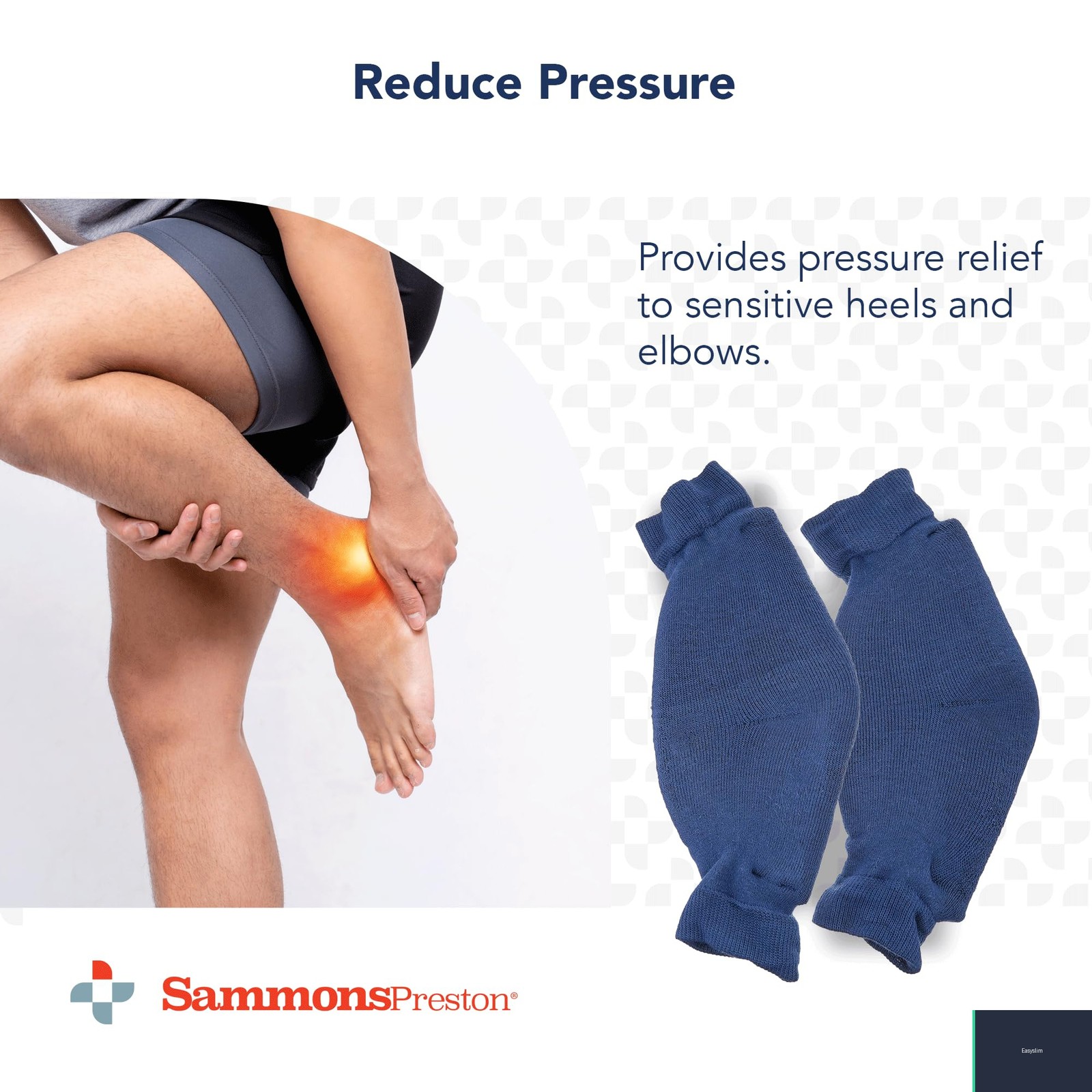 Heel Elbow Protector Pads for Children, Soft Foam, Navy Blue, Pair XXX-Large