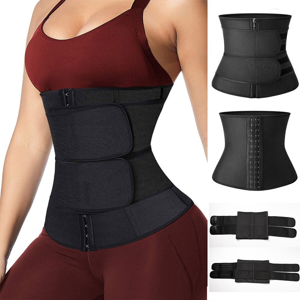Women Waist Trainer Belt Body Shaper Tummy Control Workout Sweat Wrap
