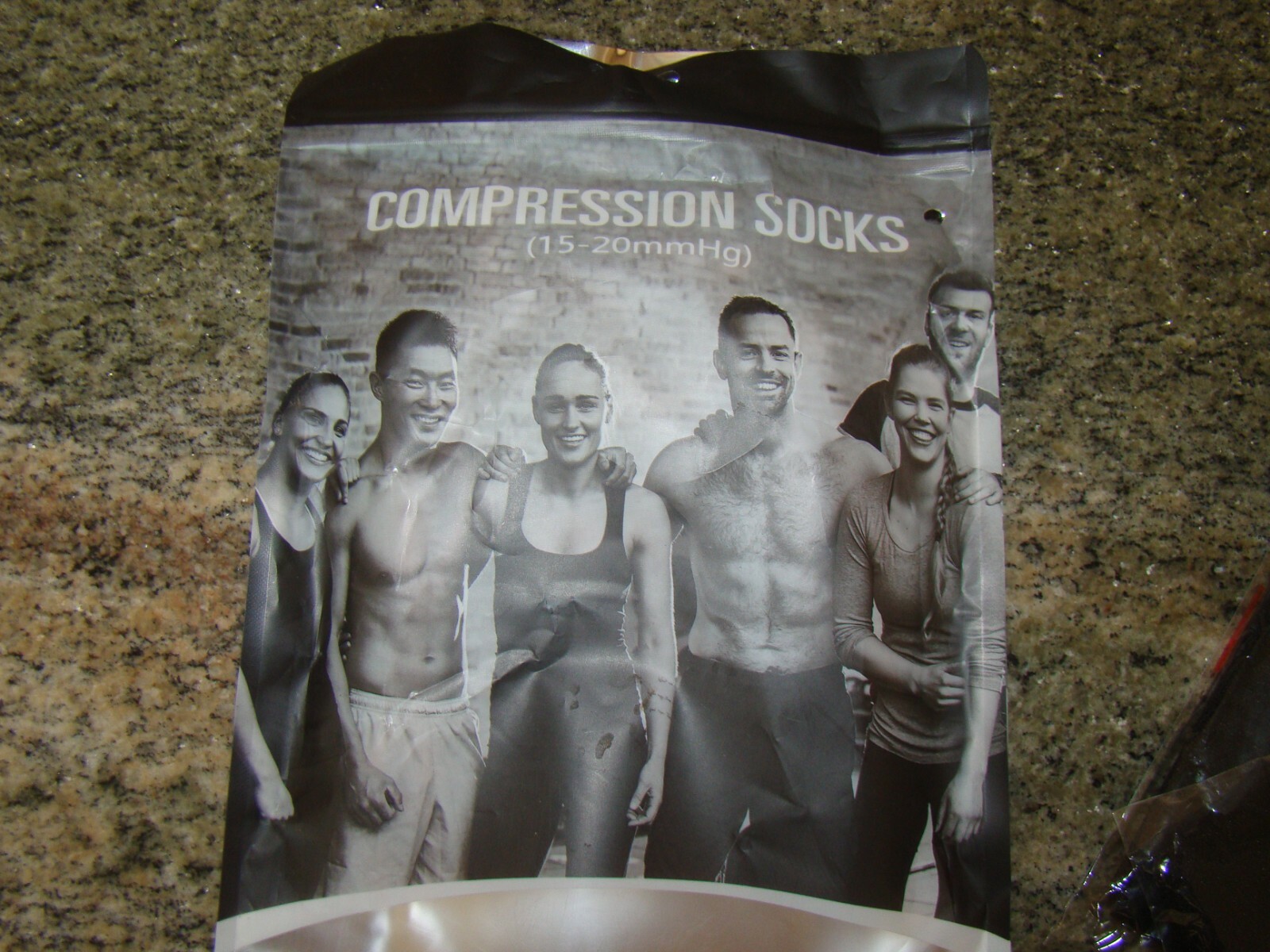 2 Pair Knee-High Medical Athletic Compression Socks Stockings BLACK 15-20 mmHg