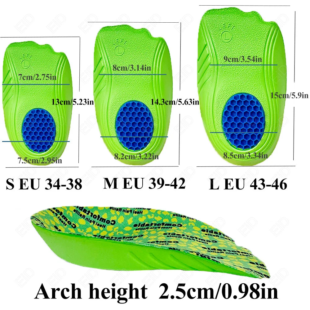 Orthopedic Insoles for Men Women Shoes Flat Feet Arch Support Running Insoles Sn
