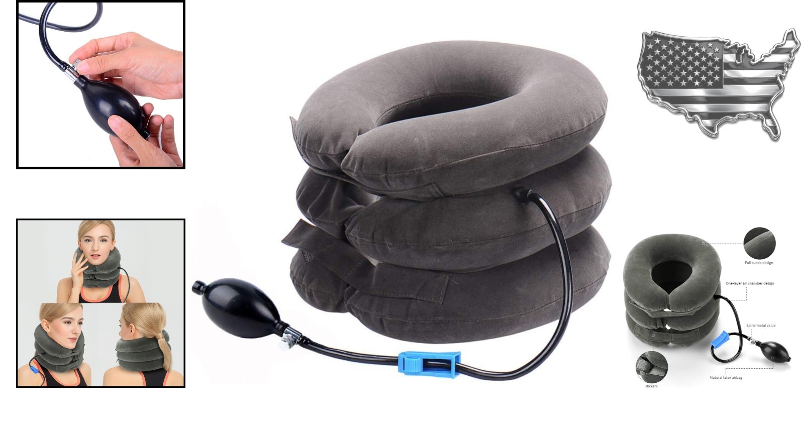 Easy-to-Use Inflatable Neck Traction Device – Comfort & Relaxation Anywhere