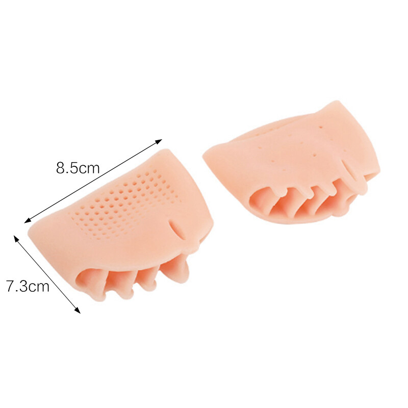 2X Silicone Toe Separator Bunion Corrector Orthotics Straightener Forefoot Pads