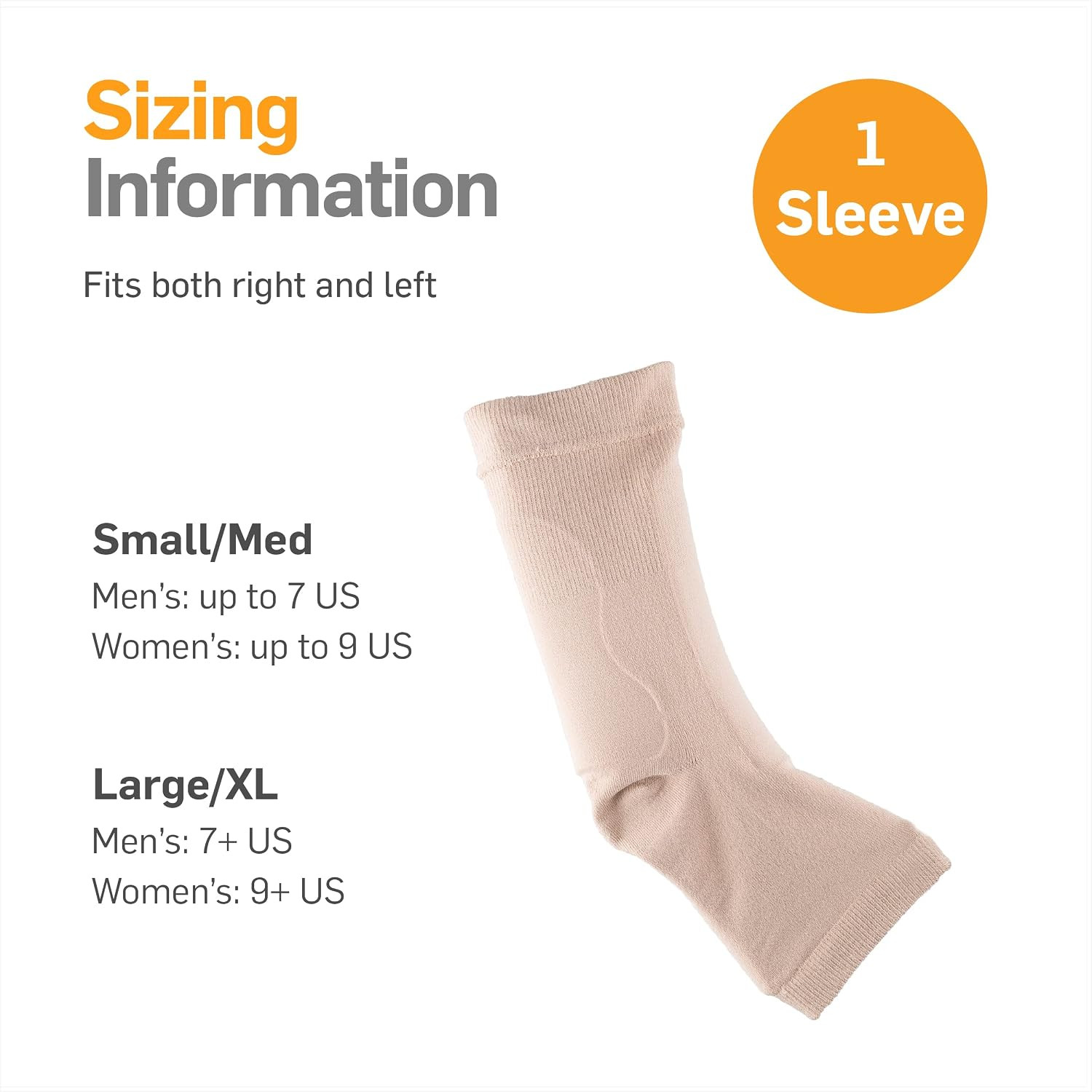 Fitted Achilles Gel Protection Sleeve S/M 1 PCS Heel Support Brace