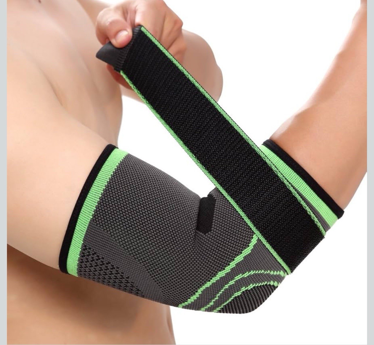 SBK Adjustable Elbow Support Sleeve Nylon 70%, Spandex 30%