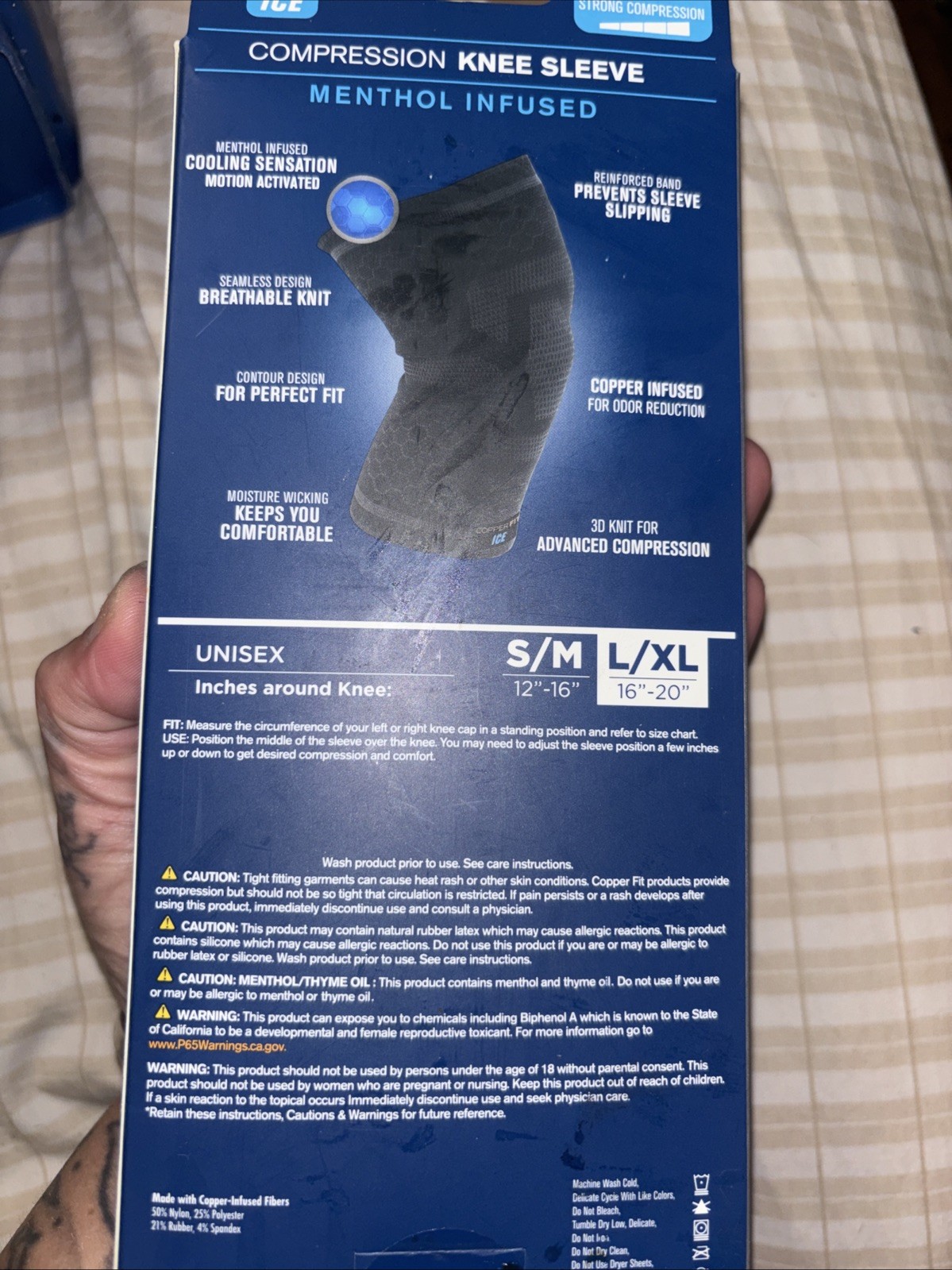 Copper Fit CFIKNLXL Compression Sleeve