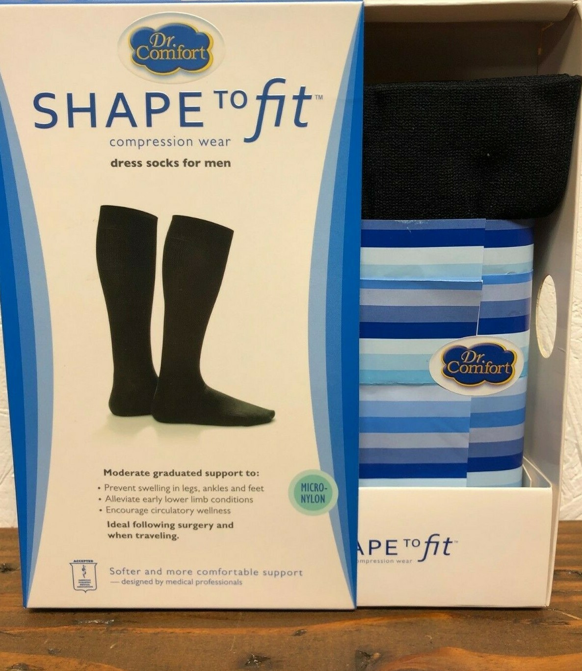 Dr. Comfort Men’s Medical Compression Dress Sock’s 10-15 15-20 20-30 mmHg SIZES