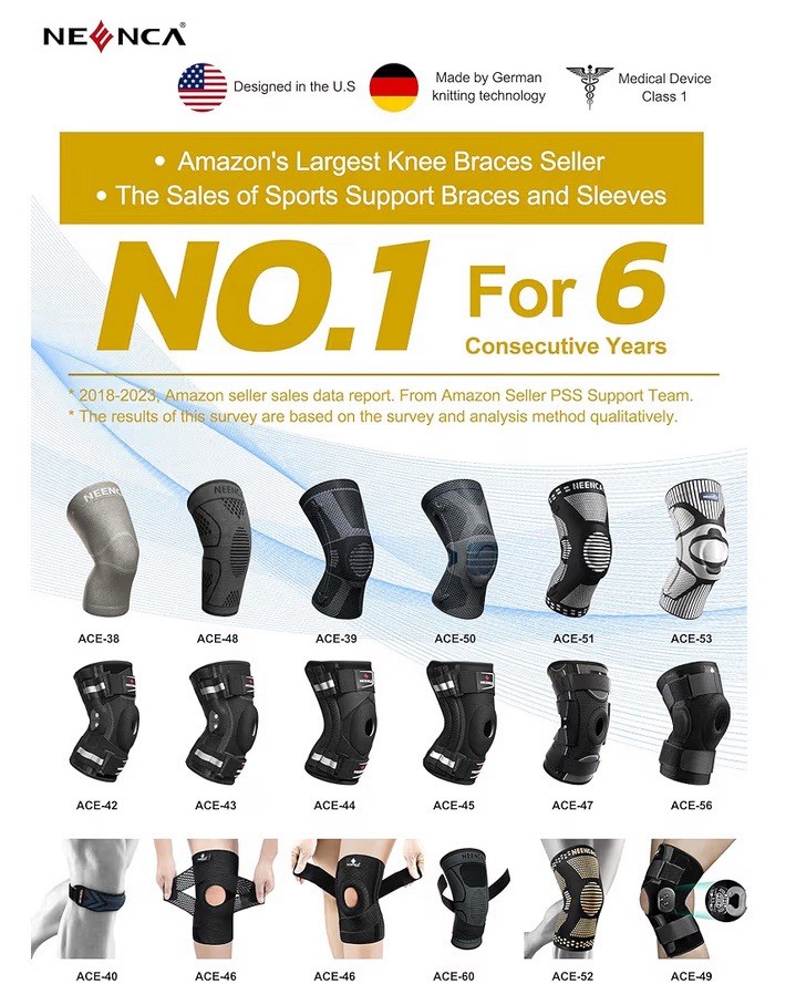 Plus Size Knee Brace for Knee Pain, Knee Support with Side Stabilizers & Pate…