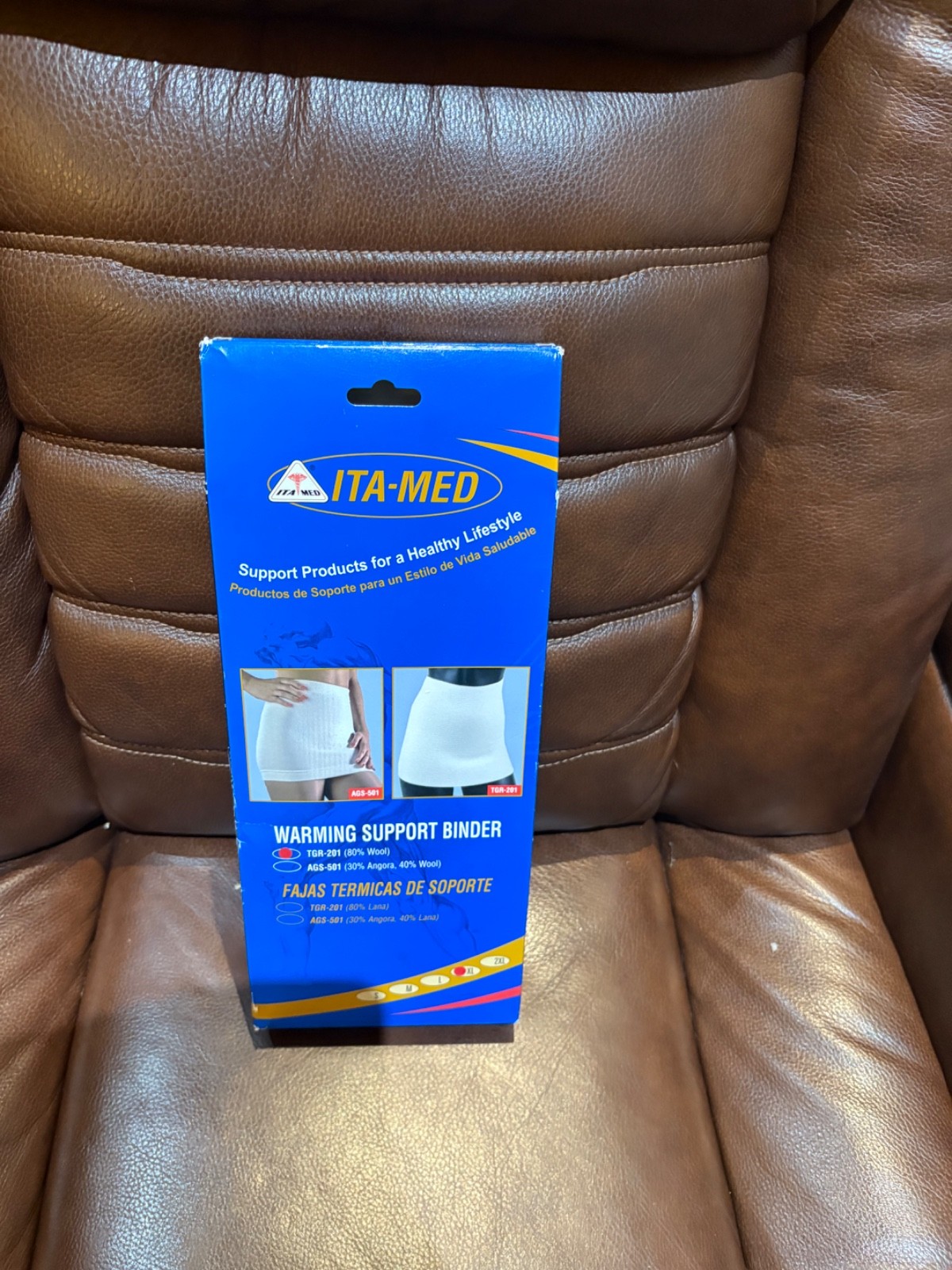 ITA-Med Warming Support Binder TGR-201 (80% Wool) for L