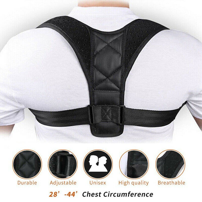 Adjustable Posture Corrector Upper Back Brace For Neck Back and Shoulder Pain