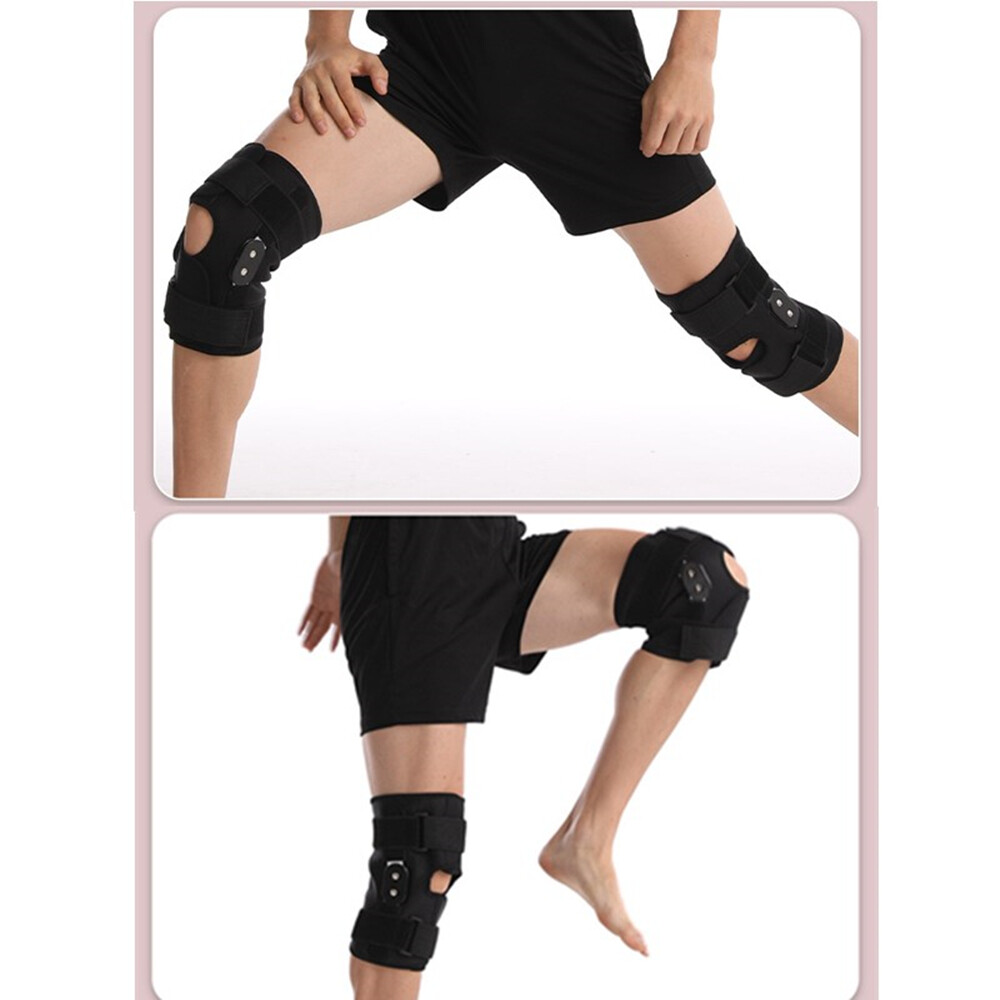 1PC Knee Brace Hinged Compression Sleeve Joint Support Open Patella Stabilizer