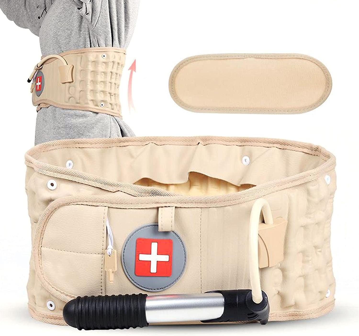 Adjustable Decompression Belt Back Brace Lumbar Support Air Traction Machine US
