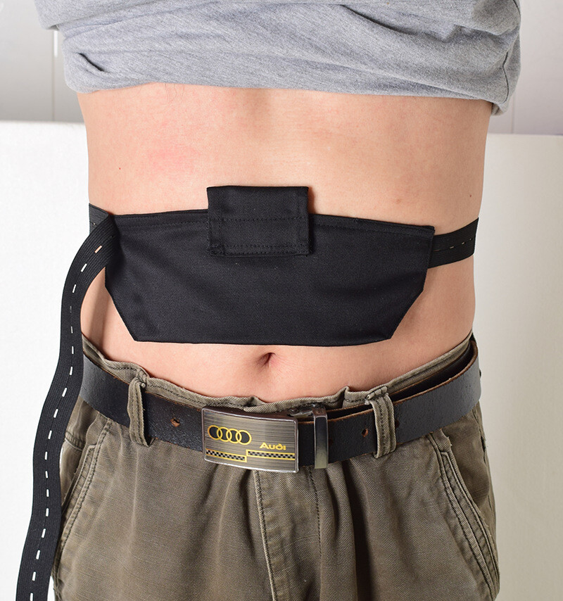 Breathable Grommet Peritoneal Dialysis Belt PD Catheter Holder Belt Adjustable