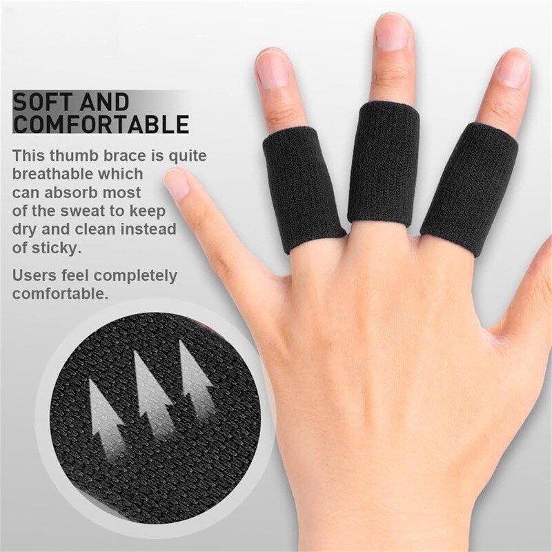 Finger Sleeves Thumb Splint Brace Support Pain Relief Compression Protector New