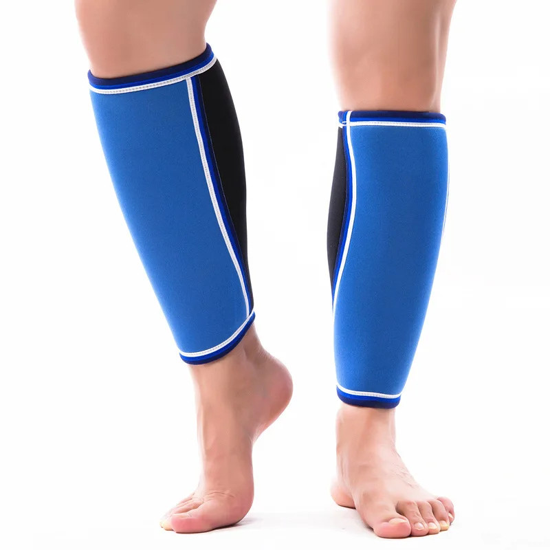 5mm Neoprene Weightlifting Leg Warmers Sport Calf Brace Marathon Running Basketb