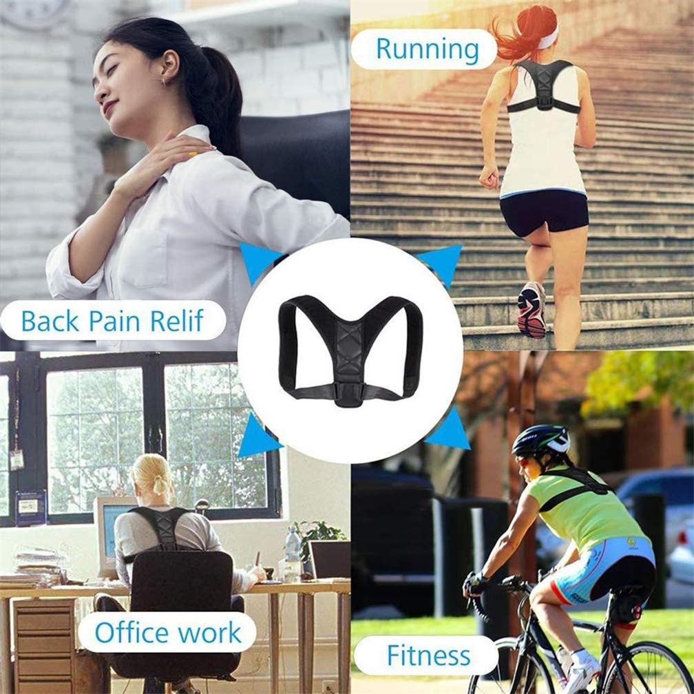 Back Posture Corrector for Men and Women, Adjustable Brace Strap, XL