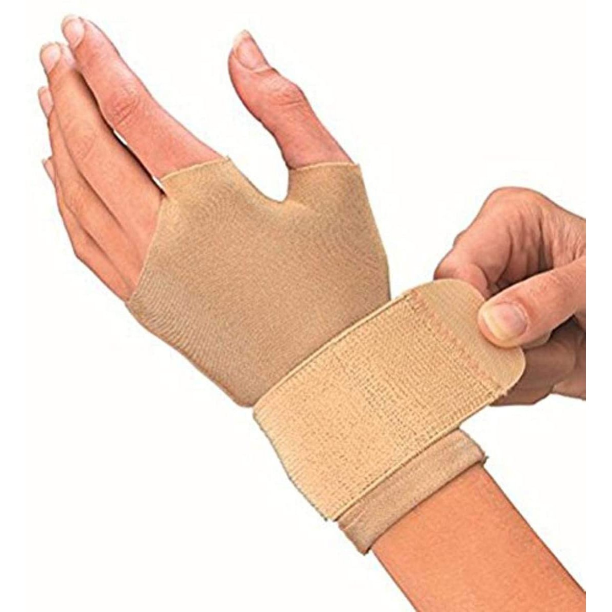Mueller Compression Gloves: Compression Gloves / large pair (Beige) *large