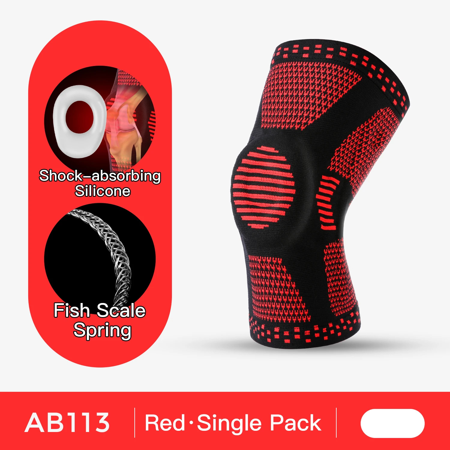 Knee Pads Strap Patella Medial Support Meniscus Silicone Compression Protection