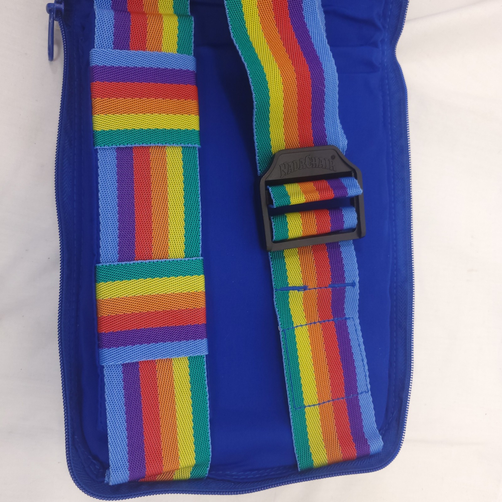 VTG Nada Chair Back-Up Lumbar Back Support Sling Rainbow blue