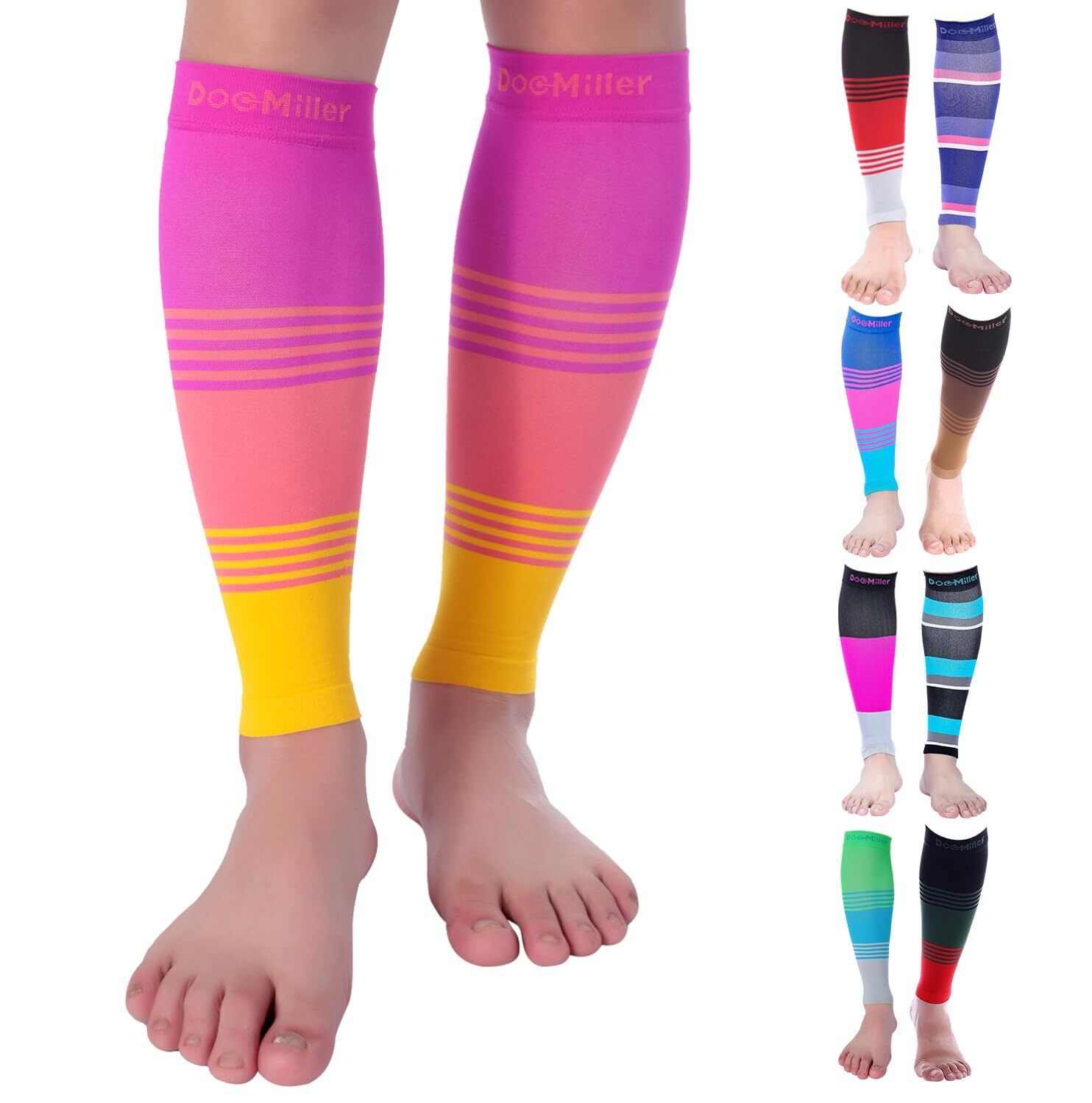 Compression Calf Sleeve for Men & Women, Medical Grade, 20-30mmHg Graduated S…