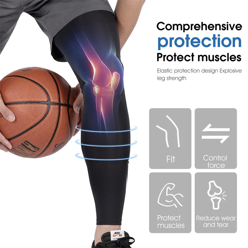 Ice Silk Cycling Leg Sleeves UPF50+ Anti UV Summer Riding Leg Sleeve