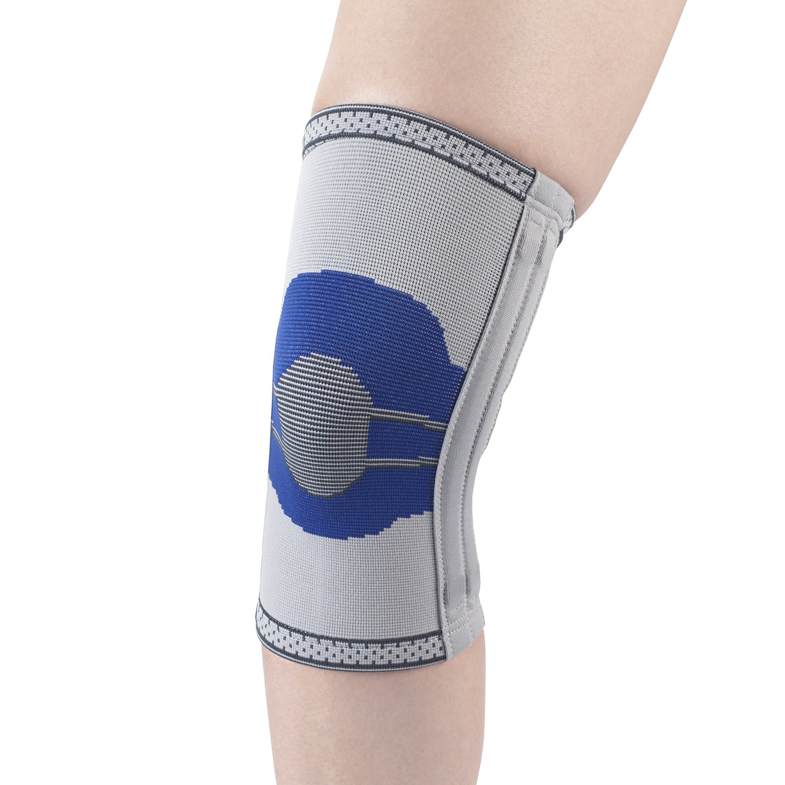 Champion Elastic Knee Support Compression Sleeve, X-Small, Gray (Side Stays)