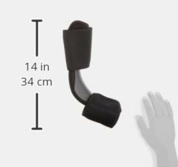 Rolyan Dorsal Night Splint Ankle Splint for Arch Discomfort Black Size L/XL New