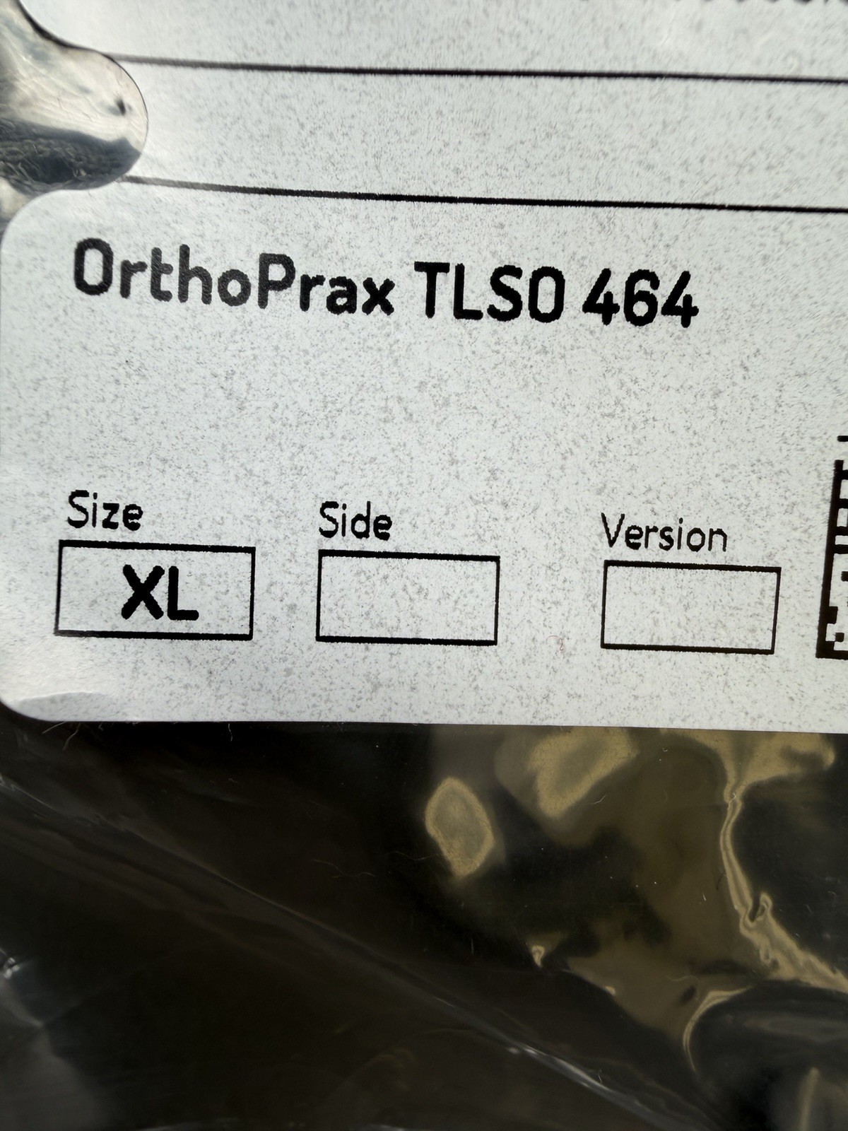 OrthoPrax TLSO 464 Spinal Stabilization Back Brace Size XL