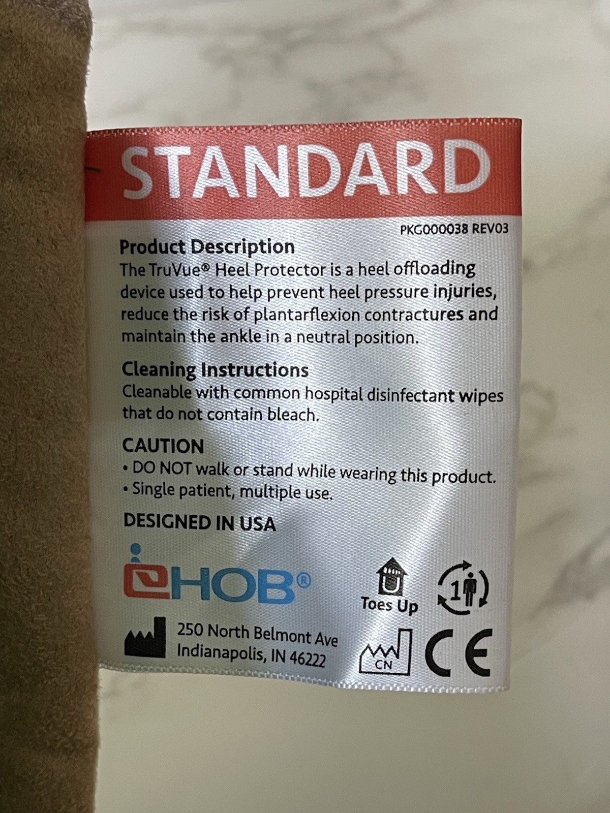Set of 2 EHOB TruVue Heel Protectors Green Standard Size