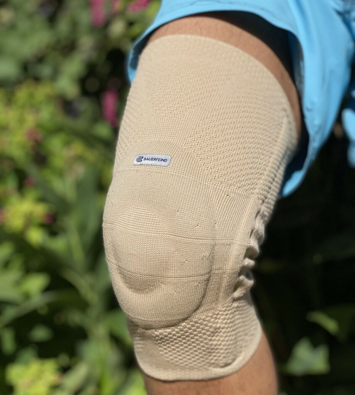 Bauerfeind GenuTrain Size 5 Knee Joint Brace Patella Support Bandage Sleeve ACL