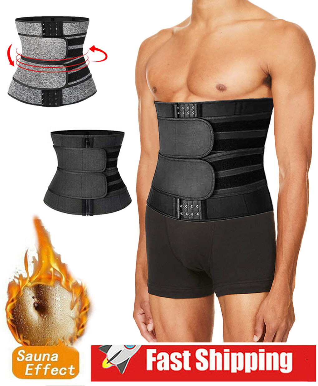 Waist Trainer Tummy Wrap Trimmer Belt Snatch Up Bandage Belt Girdle Slimming