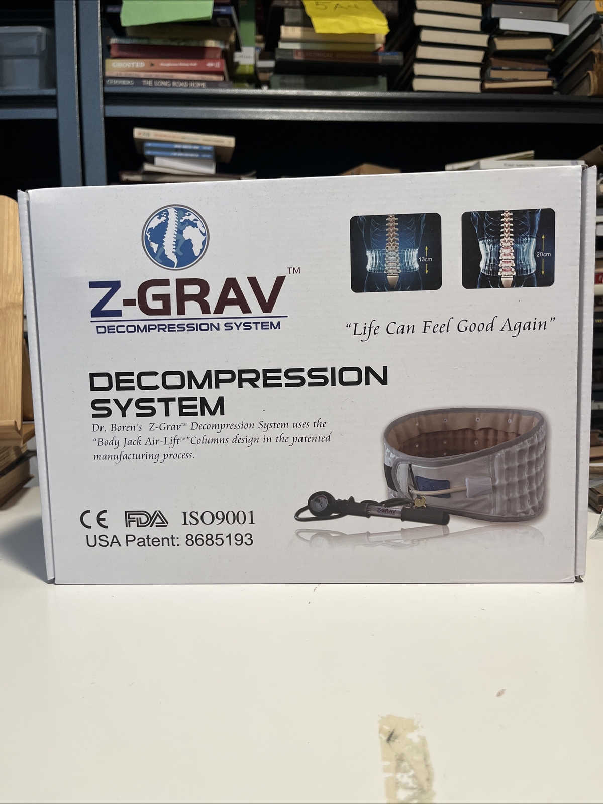 Z-Grav Decompression System Belt For Back Pain Relief Size XL