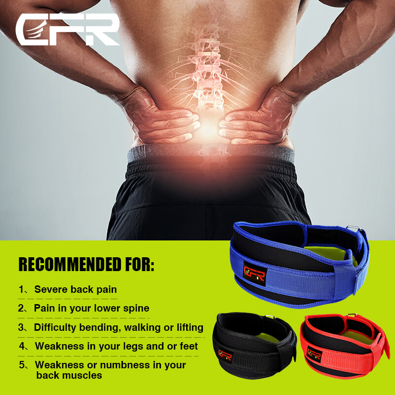 Men Women Adjustable Lumbar Support Lower Waist Back Belt Brace Pain Relief Band