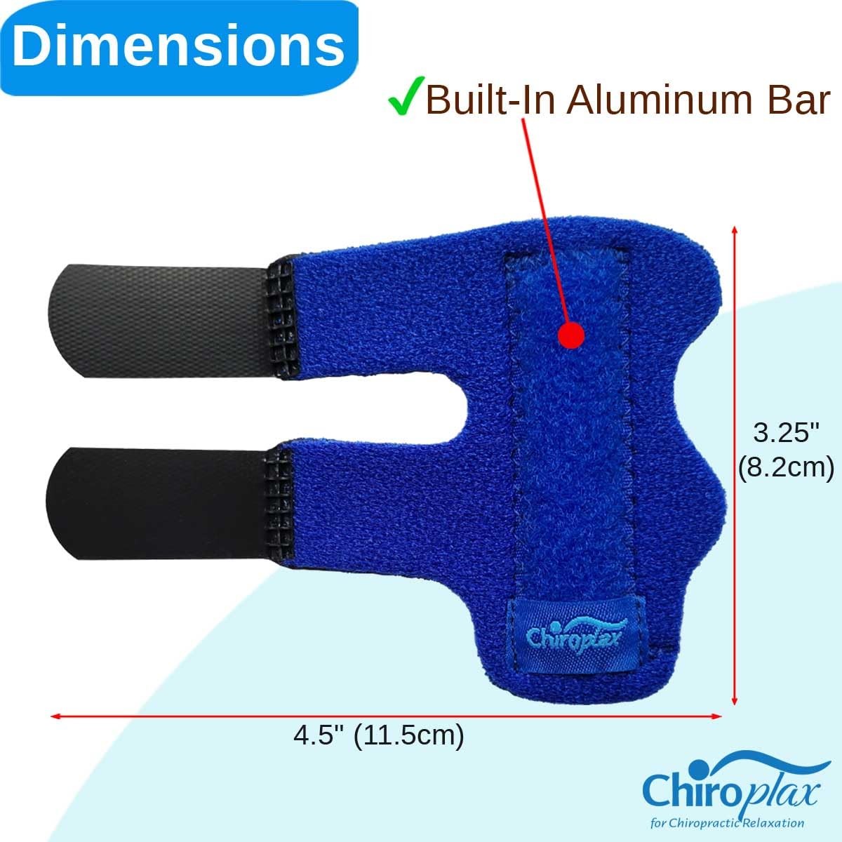 Chiroplax Trigger Finger Splints Wraps Support Brace Broken Sprained One Size