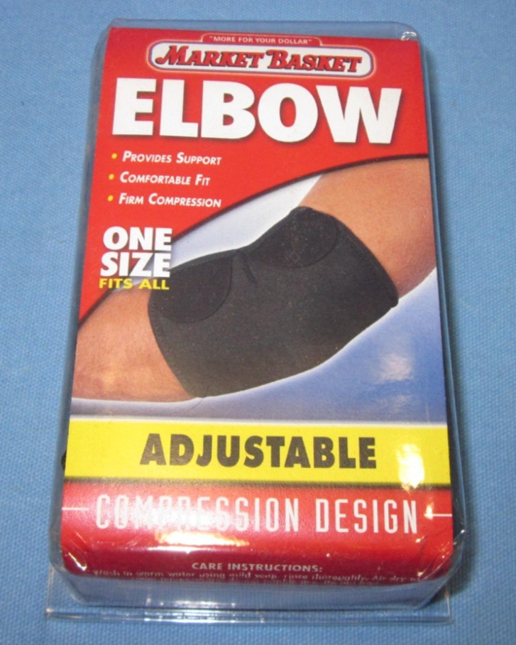 Neoprene Elbow Support ~ Adjustable Compression Design ~ One Size Fits Most
