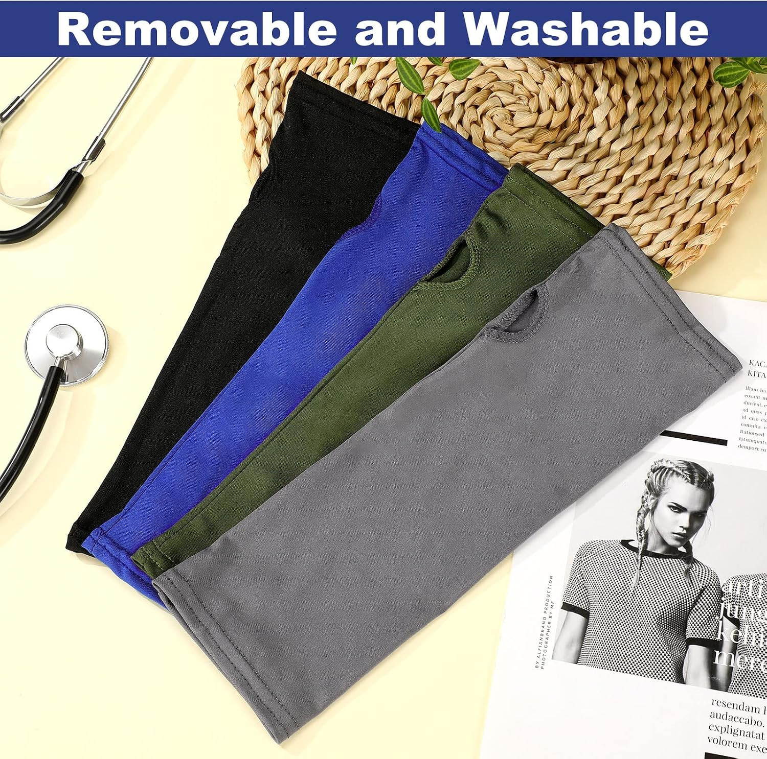 8 Pcs Arm Cast Covers Sleeve Elastic Breathable Soft Fabric, Splint Cast Cover