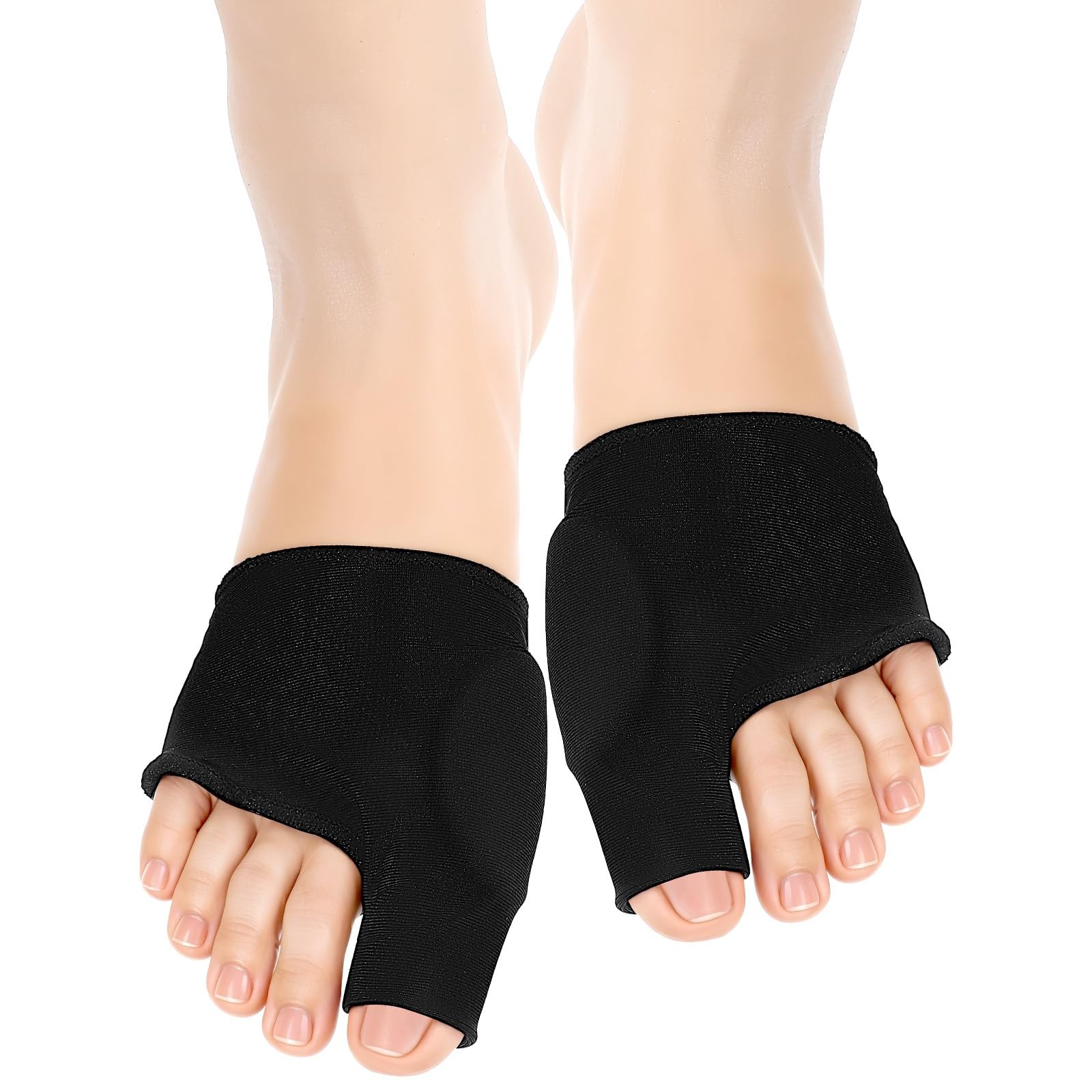 Ptwola 1 Pair Bunion Corrector Pad Hallux Valgus Big Toe One Size, Black