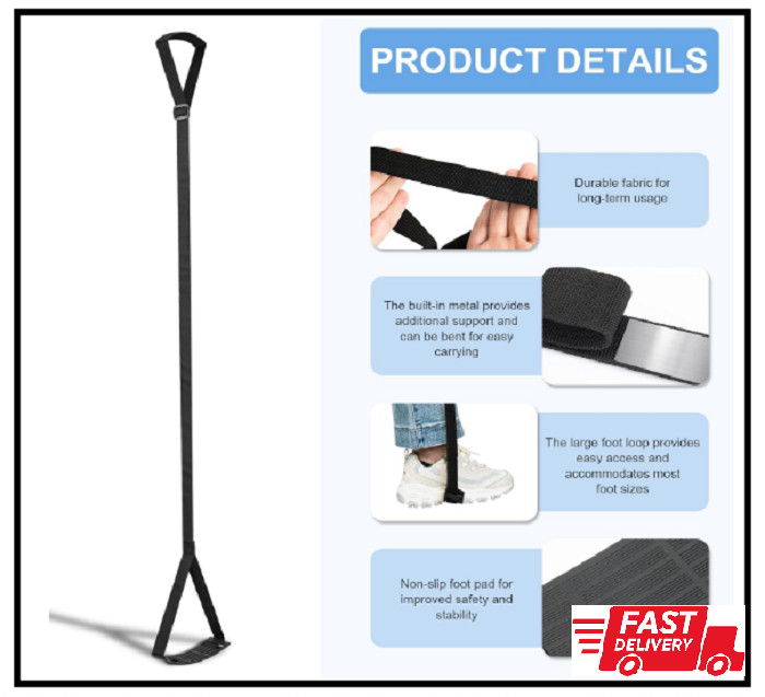 Rigid Leg Lifter for after Knee Surgery, Extra Long Leg Lifters for Elderly, Adj
