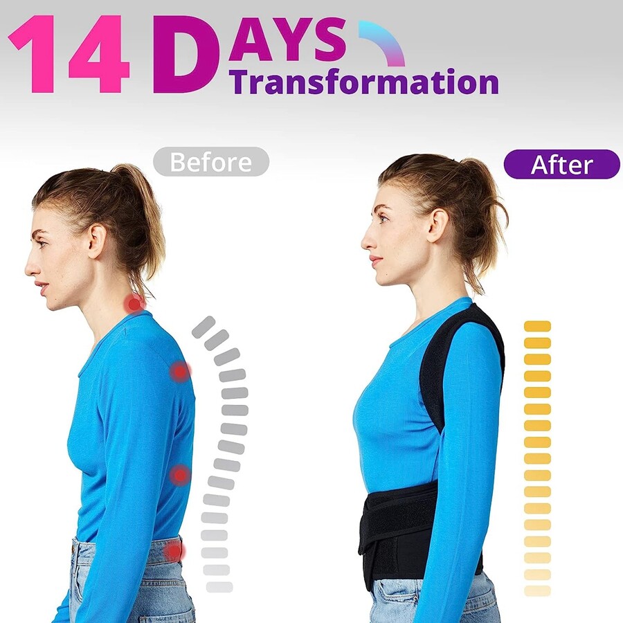Posture Corrector Adjustable Back Brace Shoulder Support Clavicle Belt Men Women