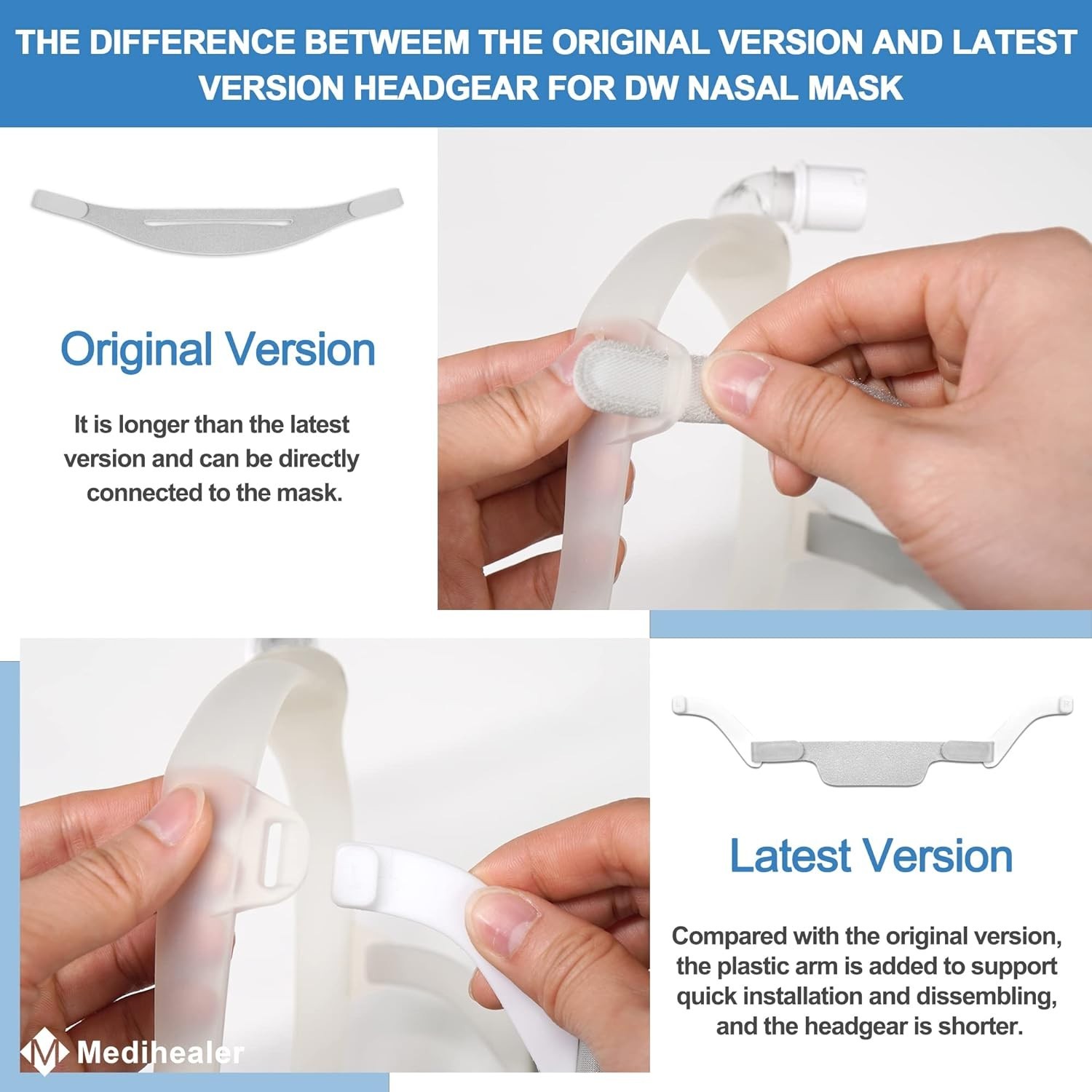 Ultra-Comfort 6 Packs of DreamWear Headgears – Durability & Slip Reduction