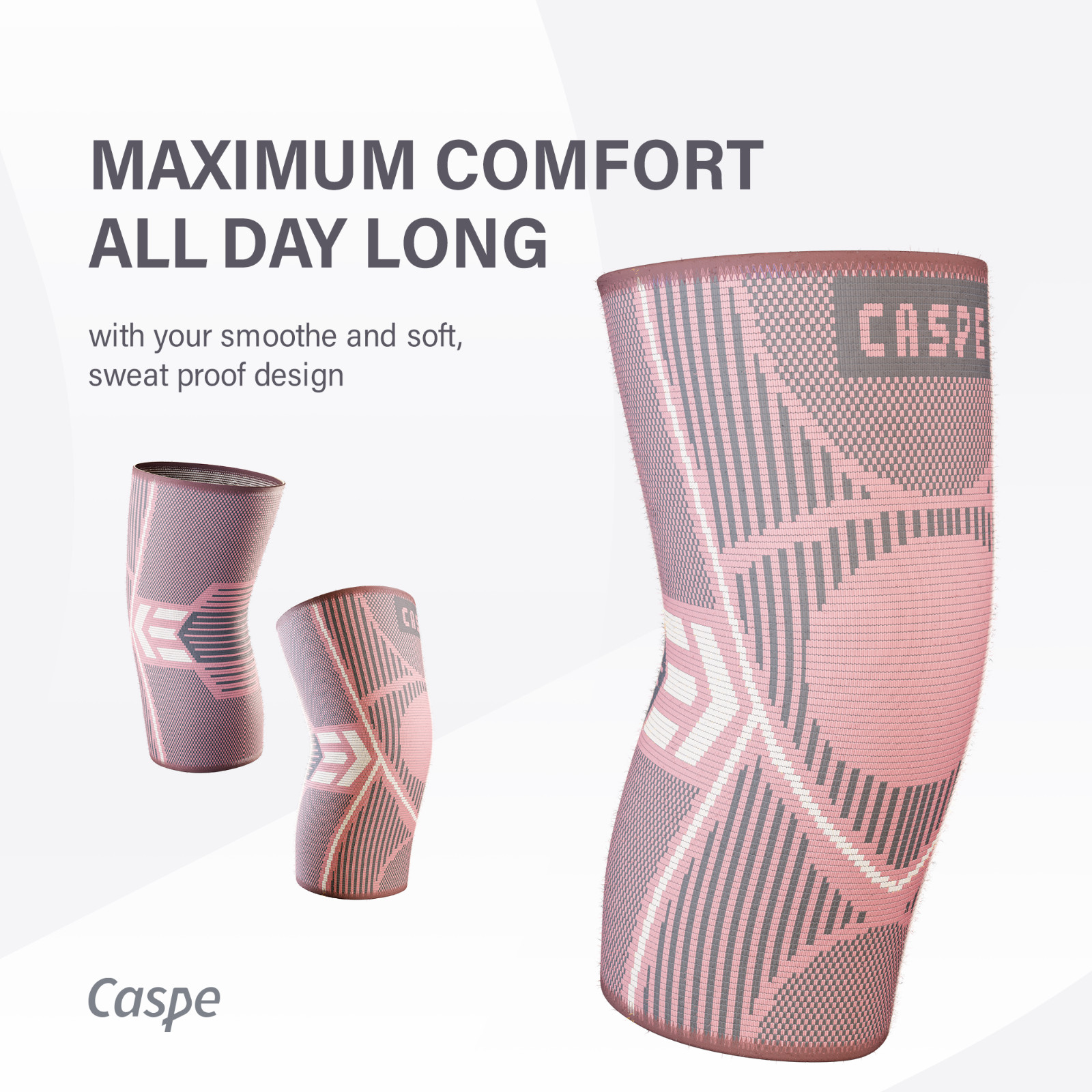 Caspe 2 Pcs Knee Brace for Women Knee Joint Brace Knee Compression Sleeve Relief