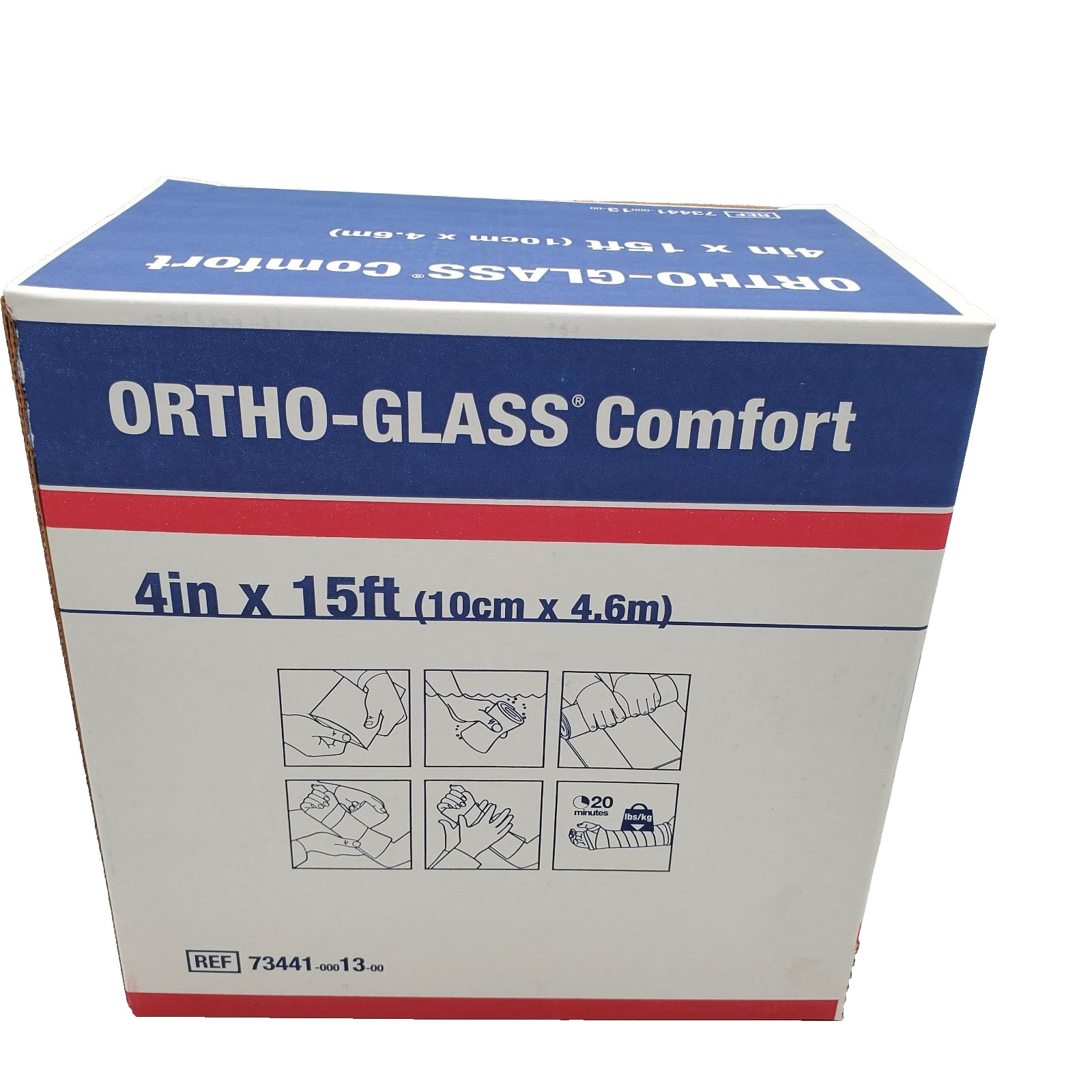 1 Roll Ortho-Glass Comfort 4″ x 15 ft Fiberglass Splinting Material – Exp 2026