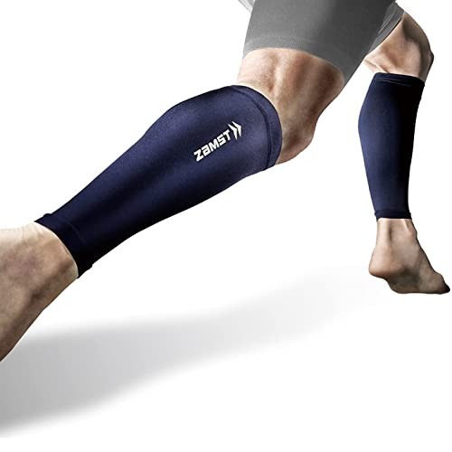 ZAMST Calf Sleeve Compression Top, LL Size, Navy, 385524