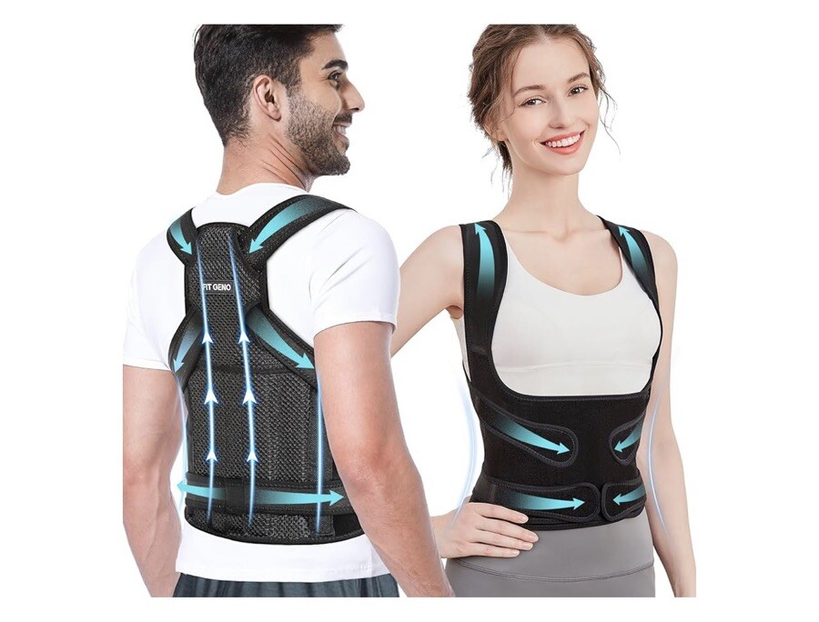 Fit Geno Back Brace for Men and Women Size Medium Back Lumbar Pain NIB