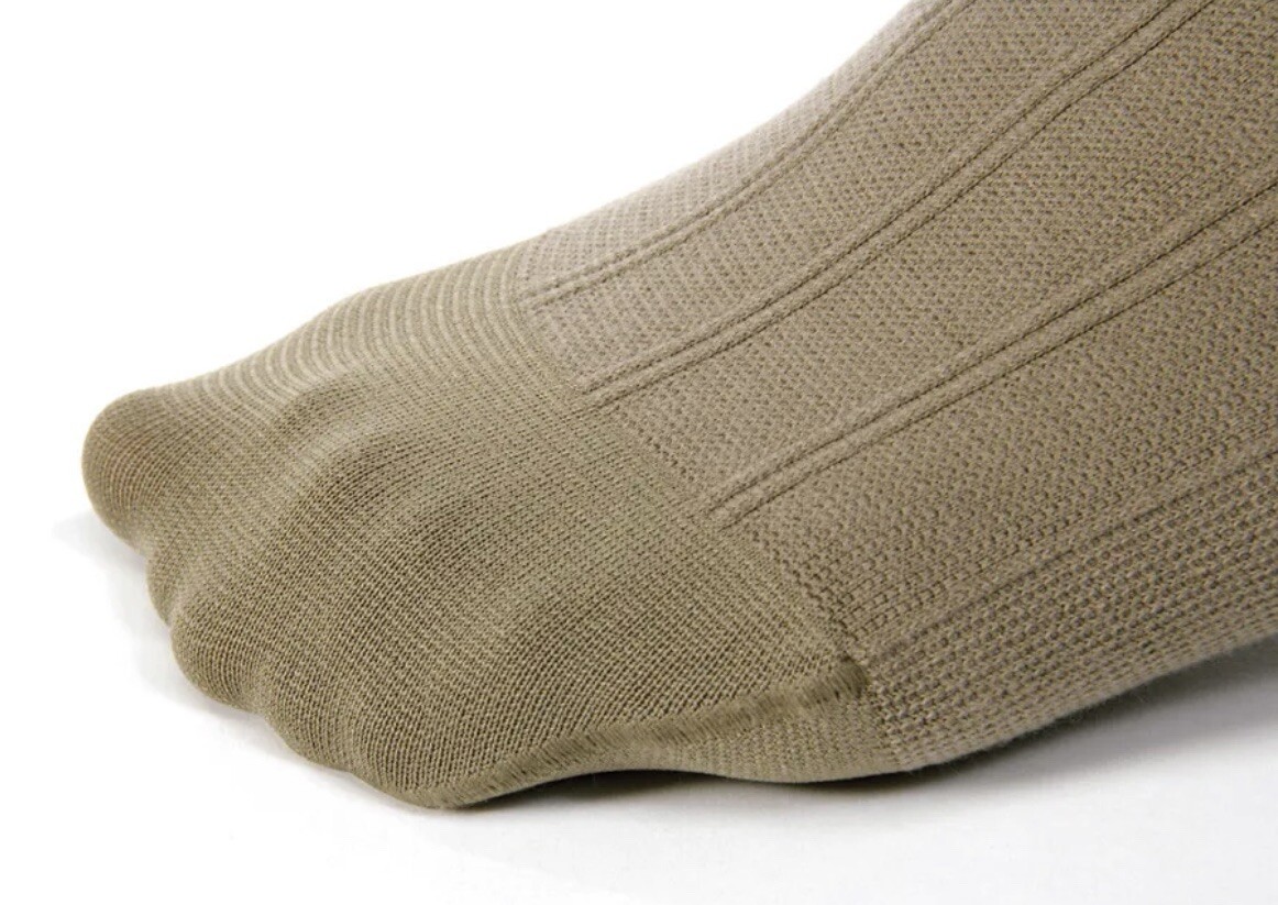 JOBST For Men Casual 30-40mmHg Knee High Socks Khaki Knee CT Full Calf XL NEW