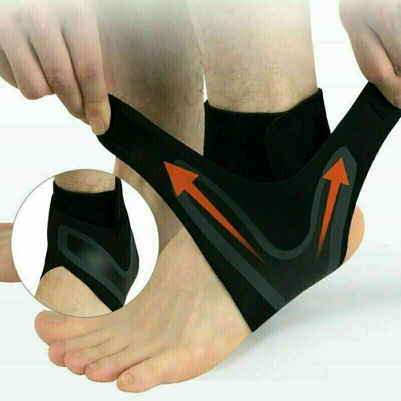 Ankle Brace Support Compression Sleeve Plantar Fasciitis Pain Relief Feet Wrap