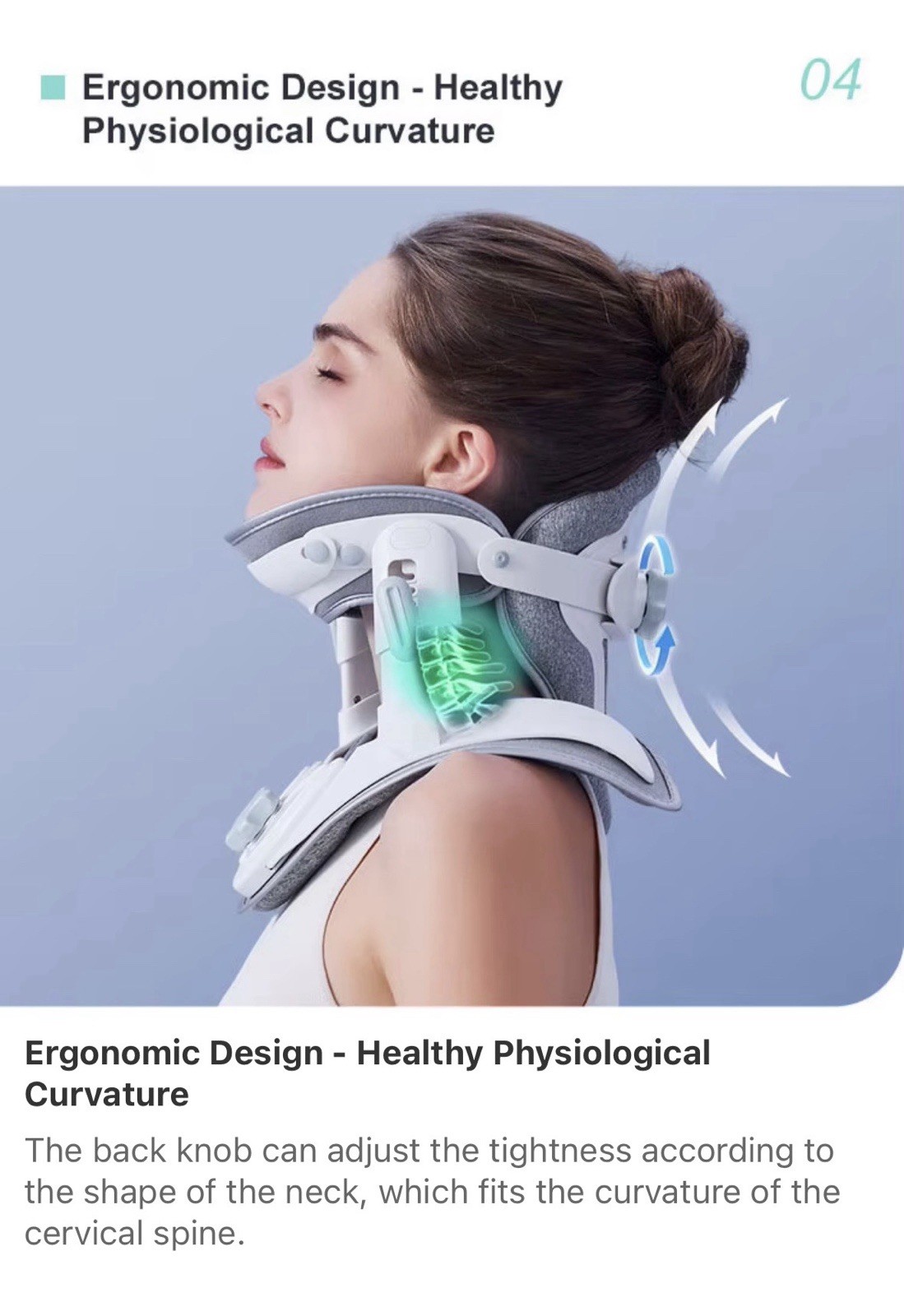 Neck Brace Support ,adjustable Cervical Stretchers , For All Neck Sizes