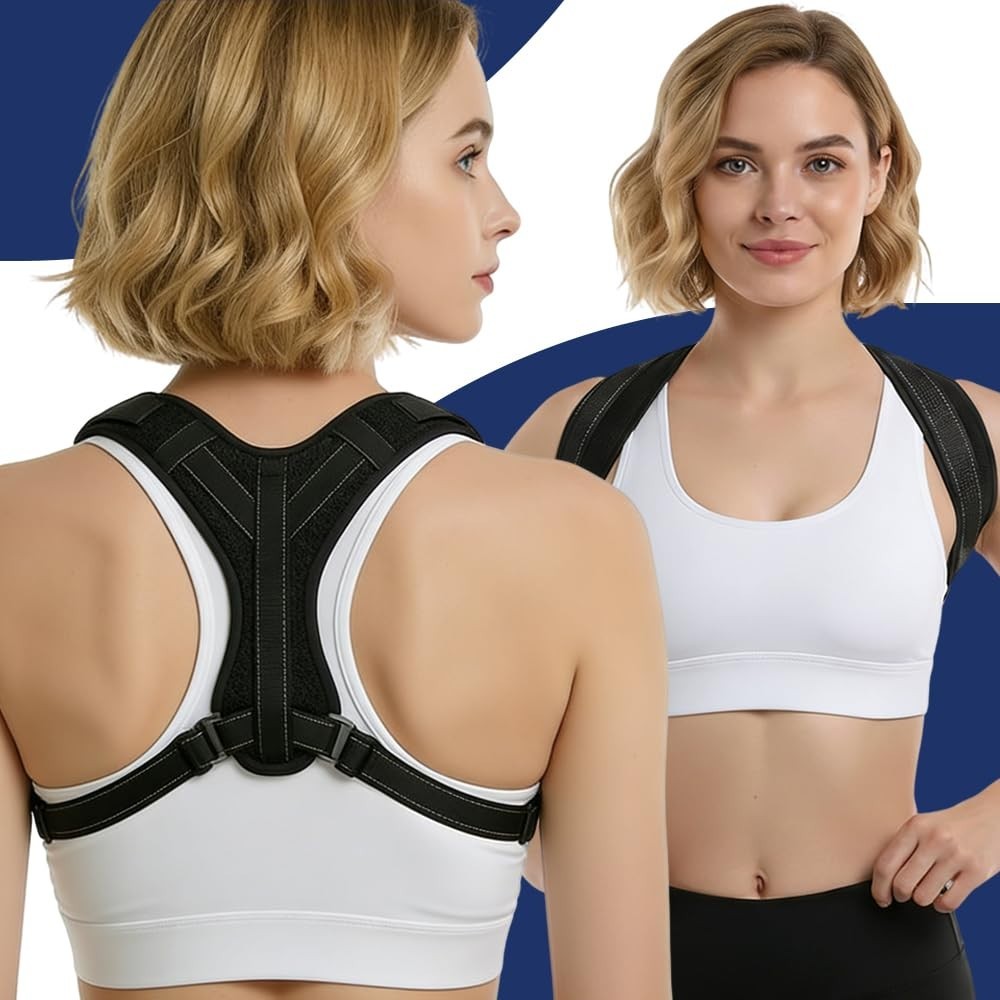 Soporte De Espalda Superior Ajustable Corrector De Postura Para Mujer y Hombres